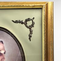Vintage Turner Head of Christ Framed Picture | Religious Wall Art | 19 1/4" x 15 1/4"