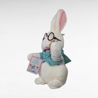 Vintage 1991 Target Plush White Rabbit, Alice in Wonderland, with Tags, Stuffed Animal