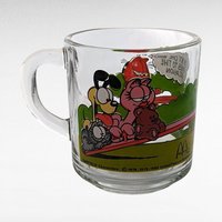 Vintage Garfield Glass Mugs, 1978 "It's Not a Pretty Life" & "Rises to the Occasion", Collectible Cartoon Glasses, Gift for Garfield Fans