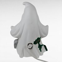 Vintage Ceramic Ghost Light, Halloween Decoration, Spooky Decor, Night Light, Gift for Halloween Lover