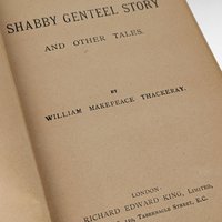 Antique Shabby Genteel Story & Other Tales, Thackeray Hardcover, Victorian Literature, Collectible Book, Gift for Reader