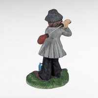 Vintage Flambro Emmett Kelly Jr. Hobo Clown Golf Figurine, Swinging Golf Club, Collectible Clown, Gift for Golfer, 5 Inches, Circus Theme