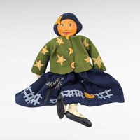 Vintage Tender Heart Treasures Miss Moon Beam Doll, 21 Inch Paper Mache Face Doll, Collectible Moonbeam Doll, Gift for Doll Collectors