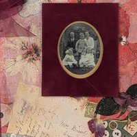 2001 New Seasons Victorian Family Keepsake Memory Book, 12x12 Photo Album Scrapbook, Holds Variety of Photos, Vintage Memory Book