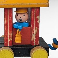 Vintage Fisher Price Huffy Puffy Train | Wooden Pull Toy | Classic Toy | 1960s Toy | Collectible Toy Train