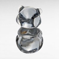 Fenton Clear Glass November Birthday Bear Figurine | Art Glass Collectible | Birthday Gift | Animal Figurine