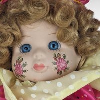 Vintage Artmark Jester Doll | Porcelain Jester Doll with Painted Face | Collectible Doll | 18 Inches Tall