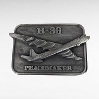 Vintage 1983 B-36 Peacemaker Belt Buckle | Military Collector Series | Aviation Memorabilia | Gift for Veteran