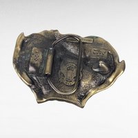 Vintage 1982 Leaping Buck & Doe Belt Buckle | Hunting Belt Buckle | Wildlife Buckle | Gift for Hunter