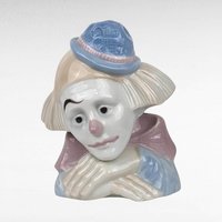 Vintage Meico Porcelain Sad Clown Figurine, Pierrot Clown, Collectible Clown, Sad Clown Decor, Unique Gift