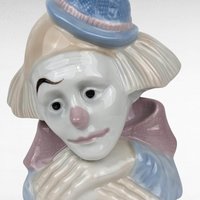 Vintage Meico Porcelain Sad Clown Figurine, Pierrot Clown, Collectible Clown, Sad Clown Decor, Unique Gift