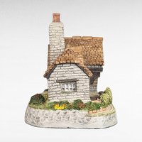 1993 David Winter The Tannery Cottage Figurine, Collectible English Village Decor, Gift for Collector, Miniature Building (3.25")