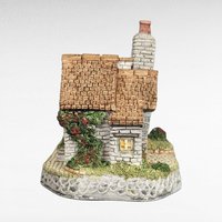 1993 David Winter The Tannery Cottage Figurine, Collectible English Village Decor, Gift for Collector, Miniature Building (3.25")