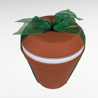 Dept. 56 Flowerpot Pair, "You're In My Heart" & "Apple Of My Eye", 2001 Figurines with Clay Pots, Vintage Home Decor, Gift for Gardeners