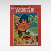 Vintage Cartoon Character Jigsaw Puzzle Lot - Yosemite Sam, Woody Woodpecker, Disney, Jaymar - 1952-1976