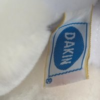 Vintage Dakin Plush White Mouse in Striped Pajamas - 10" Collectible Toy, Christmas Decor, Gift for Kids, Nostalgic Plush