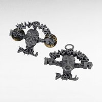 Vintage 1993 Pewter MTV Headbangers Ball Pendant & Pin Set, Starline Jewelry, Music Memorabilia, 90s Nostalgia, Gift for Metalhead