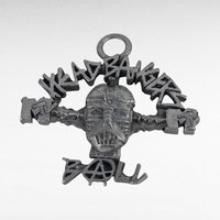 Vintage 1993 Pewter MTV Headbangers Ball Pendant & Pin Set, Starline Jewelry, Music Memorabilia, 90s Nostalgia, Gift for Metalhead