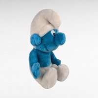 Vintage 1979 Smurf Plush Toy, 12" Sitting Smurf, Collectible Smurf, Gift for Smurf Fan