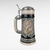 1978 Avon "The Strike" Rainbow Trout Sporting Stein, Vintage Beer Stein, Fishing Collectible, Decanter, Man Cave Decor, Fisherman Gift