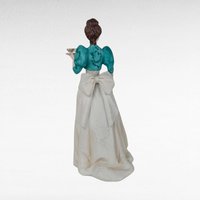 1995 Avon Presidents Club Mrs. Albee Award Figurine, Vintage Avon Collectible, Woman with Teacup,  Sales Achievement Award, Original Box