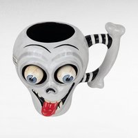 2002 Dept 56 Googly Eye Skull Mug, Halloween Mug, Spooky Decor, Novelty Mug, Collectible Mug, Gift for Halloween Lover