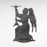Vintage Pewter Angel Candle Holder, Kneeling Angel Figurine, Religious Decor, Candle Holder, Home Decor, Vintage Home Accent, Unique Gift