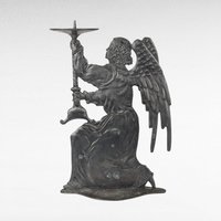 Vintage Pewter Angel Candle Holder, Kneeling Angel Figurine, Religious Decor, Candle Holder, Home Decor, Vintage Home Accent, Unique Gift