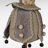 Antique German Marotte Doll, Jester Doll, Whimsical Doll, Collectible Doll, Unique Doll, Antique Toy, Nursery Decor