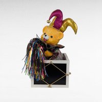 1989 San Francisco Music Box Jester Bear, Vintage Music Box, Animated Jester Bear, Collectible Music Box, Unique Gift, Children's Decor