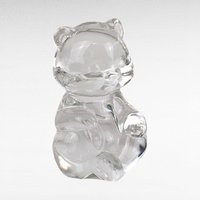 Vintage Fenton Clear Glass Bear Figurine, Crystal Bear, Collectible Figurine, Glass Animal, Home Decor, Paperweight, Gift for Bear Lover