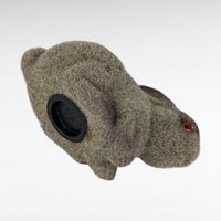 Vintage Brown Flocked Rabbit Bank, Bunny Coin Bank, Retro Animal Bank, Kids Savings, Nostalgic Gift, Collectible Bank