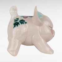 Vintage Kay Finch Ceramic Pig Figurine, Repaired Tail, Winking Pig, Collectible Figurine, Whimsical Decor, Animal Lover, Made in California
