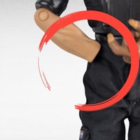 Vintage 1990s Hasbro GI Joe Action Figure, Black Outfit, MISSING HAND, Accessories, 12", Collectible Toy, Gift for Collector