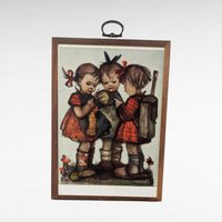 Vintage 1981 ARS Hummel Prints on Wood, Wall Hangings, 6.5x4.75", Goebel, Gift for Hummel Collector, Nursery Decor