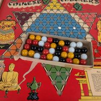 Vintage Whitman Chinese Checkers Game, Classic Board Game, Family Game Night, Strategy Game, Collectible Game, Missing One Marble