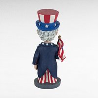 Vintage The Outfield Uncle Sam Wobble Doll, Patriotic Decor, Americana Figurine, Collectible Doll,  Hand-Painted, Unique Gift