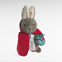 Vintage Mrs. Rabbit & Peter Rabbit Plush Set, 15 Inch Collectible Plush Toys, Classic Children's Literature Characters, Gift for Collectors