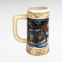 Vintage Miller Beer Mug & Tray Set, Ducks Unlimited Stein, Terry Redlin Art, Man Cave Decor, Gift for Breweriana Collector