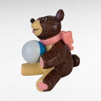 Vintage Nursery Decor Lot, Winnie the Pooh Blanket, Bunny Bank, Rocking Horse Planter, Cake Topper, Gift for Baby Shower