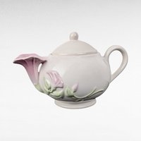 Vintage Teleflora Teapot, 1901 Paper Fan Card, Crayandle Candles Set, Collectible Decor, Gift for Her, Home Decor