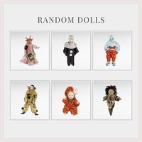 Vintage Random Dolls Lot, Porcelain, Clothespin, Harlequin, Thai Doll, Collectible Dolls, Gift For Collector, Display Dolls