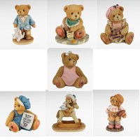 Vintage Cherished Teddies Figurines Lot, 1990s-2000s Collectible Bears, Enesco Figurines, Gift for Collector, Nursery Decor