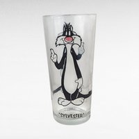 Vintage Warner Bros. Glasses, Set of 3, Looney Tunes, Sylvester, Road Runner, Cartoon Glasses, Collectible Glassware, Retro Kitchenware