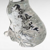 Vintage Glass Animal Figurines - Cat & Elephant Set - Clear Glass Decor, Collectible Glass, Animal Lover Gift