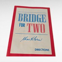 1964 Goren's Bridge for Two Game, Milton Bradley, Vintage Card Game, Complete with Instructions, Collectible Board Game