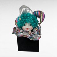 Vintage Victoria Ashlea Bette Ball Jester Music Box, Musical Figurine, Collectible, Plays Music Box Dancer, Unique Gift