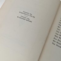 1916 Rudyard Kipling Under the Deodars etc., Antique Hardcover Book, Short Stories, British India, Collectible Book