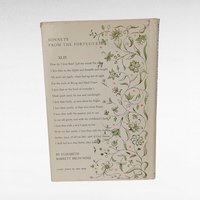 1954 Sonnets from the Portuguese by Elizabeth Barrett Browning, Hardcover Book, Illustrated, Love Poems, Collectible Book