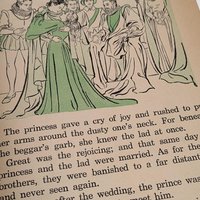 1950 Fairy Tales, Illustrated Children's Book, Hardcover Fairy Tales, Vintage Children's Book,  Katharine Gibson, Isobel Read